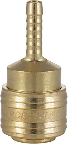 Poppstar snabbkoppling för tryckluft DN 7,2, med slanganslutning (innerdiameter 6 mm) tryckluftsanslutning
