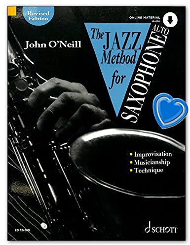 The Jazz Method for Saxophone (+Online Audio) für Altsaxophon - Notenbuch mit Notenklammer