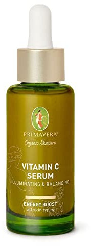 PRIMAVERA - Vitamin C Serum Illuminating & Balancing 30 ml - Naturkosmetik - elegantes Vitamin C Gesichtsserum für alle Hauttypen - verleiht bei Hyperpigmentierung einen strahlenden Teint - vegan