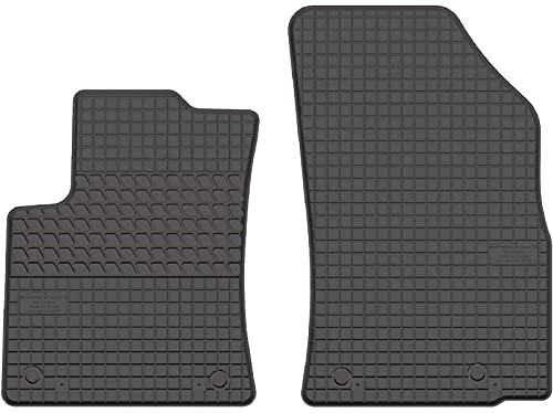 Gummimatten Vorne Gummi Fußmatten Satz für Opel Crossland/Citroen C3 Aircross (ab 2017) - 2-teilig - Passgenau