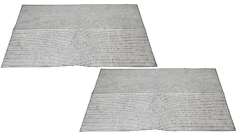 vhbw 2x filtro in Nonwoven compatibile con Franke cappa da cucina da 60 cm - 57 x 47 x 0,3 cm, microfibra