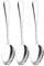Qinglele Lot de 3 cuillères à soupe, cuillère à table en acier inoxydable 304, cuillère à dîner, 17 CM (6,7 ), set de 3