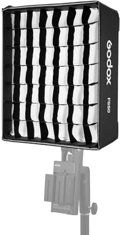 Godox FS50 Difusor de luz Rectangular de liberación rápida con Rejilla y paño Suave de Estudio de fotografía de Productos Transmisión en Vivo Compatible con luz LED Flexible Godox FH50Bi/FH50R