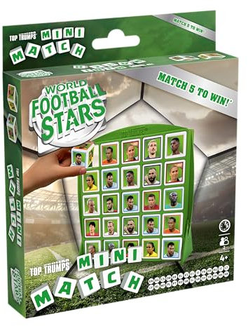 Winning Moves - Mini Match - Weltfußballstars - Reisespiel - Alter 4+ - Multilingual
