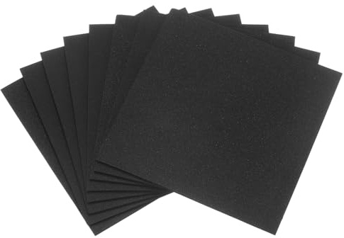QUARKZMAN 8 Stück Gummi Schwingungsdämpfer Pads 3,18mm dick x 152mm lang Antivibrationsmatte Quadratische Waschmaschinen Unterlage Unterlegplatten Gummiblock für HVAC Kompressor Klimaanlage