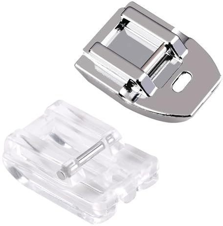Reißverschlussfuß Nähmaschine, Reißverschlussfuß Set für Nähmaschinen, 2 Stück, Universell Kompatibel mit Singer, Brother, Janome - Einfaches Anbringen, Ideal für Verdeckte Reißverschlüsse