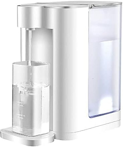 Automatic Hot Water Dispenser Desktop Travel Portable Instant Hot Water Dispenser Mini Instant Hot Dispenser 5 Temperature Settings Suitable For Office Families,White