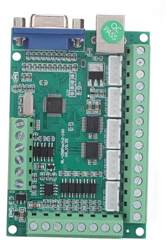 5 Axis Control Board, 5V Level Sensitive CNC Stepper Motor Driver Controller Board with Disc for Carving Engraving Milling Machine