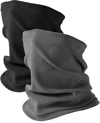 MELLIEX Schlauchschal Herren & Damen, Multifunktionstuch Loop Schal Winddicht Fleece Halstuch Halswärmer für Outdoor Skifahren Motorrad Laufen Radfahren