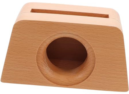 COLLBATH Soporte De Madera para Teléfono Móvil Amplificador De Sonido Diseño Trapezoidal Decoración Escritorio