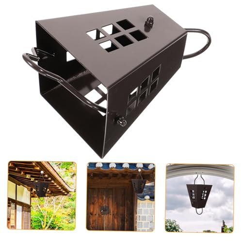 SEWOART Bacinella per Catena per Pioggia in Metallo Catena per Pioggia da Esterno Facile da Installare Design di Drenaggio Riduce Gli Schizzi