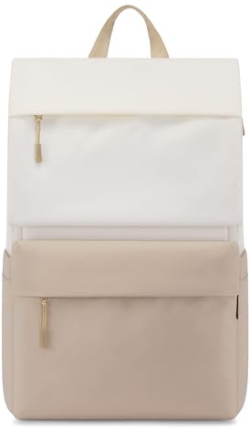LOVEVOOK Ryggsäck herr stor laptopryggsäck 15,6–17,3 tum stöldsäker laptopryggsäck för företag, arbete, resor, tonåringar, högskola och kvinnor, Beige färg, 15.6, Ryggsäck Ryggsäckar