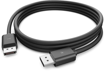 Dell CB325D, Câble DisplayPort 1.4, 1,8 m, 8K @ 60 Hz & 4K @ 120 Hz, Noir