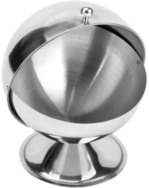Mipcase Sucrier Inoxydable Sphérique Acier Inoxydable Boîte à Fondant Réversible pour Cuisine et Assaisonnement Pot de Rangement Polyvalent pour Maison et Restaurant