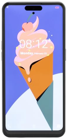 Yctze Unlocked 4G Smartphone with 12GB, 128GB Storage, 6.53inch FHD Display, Dual SIM, 6800mAh Battery - for 13 Users (White)