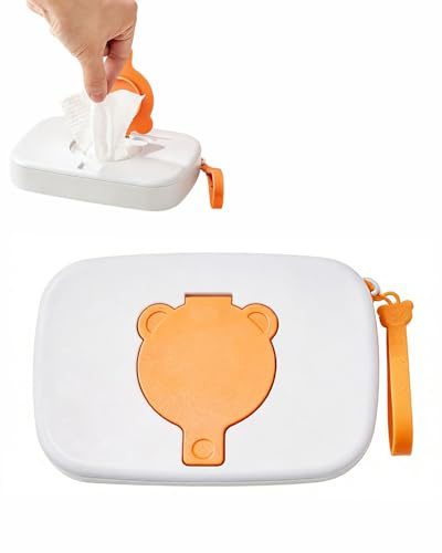 MenYiYDS 1 Stück Feuchttücherbox für Babys, für Unterwegs Feuchttücherbox für Babys Tragbar Wiederverwendbar Wet Wipe Tasche Baby Feuchttücherbox