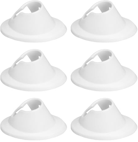 PAMINGONO Supporto per Smalti Semipermanenti 6 Pezzi in Silicone Bianco Leggero e Resistente per Nail Art e Saloni di Bellezza