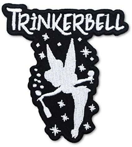 Aufnäher Aufbügler Patch Alkohol Trinkerbell