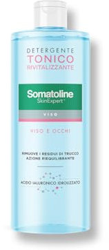 Somatoline SkinExpert, Tonico Rivitalizzante, Detergente Viso Tonificante, con Acido Ialuronico 400ml