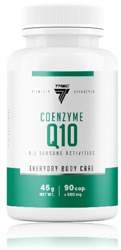 TREC Nutrition Coenzyme Q10-90 Capsules | Supplement for Cellular Energy Support | Natural Source, Fermentation Process | Vital for Respiratory Chain | Boosts Metabolism & Active Lifestyle