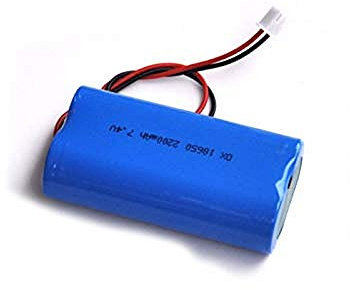 Compatible pour 2PCS 7.4V 18650 Paquete de batería Recargable de Iones de Litio 8.4V Li-Ion Cell 2200mah Protegido para Altavoz Amplificador de Audio Luz LED