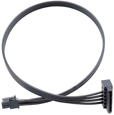 Furlet Cable de alimentación SATA HDD SATA de 15 pines a mini adaptador ATX de 6 pines compatible con Dell Inspiron 3653 3650 Series, 3655 3250/3252/3268 3660 3667 3668 3670 V3668 Mini 6 pines