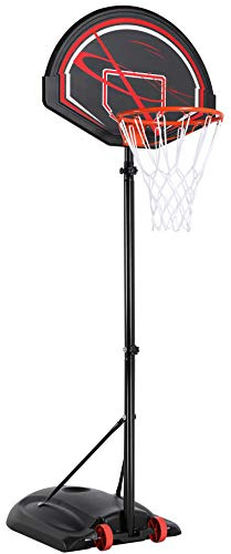 costoffs Portable Basketball Hoop Freestanding Basketball Stand Height Adjustable 7-9ft Basketball Hoop System for Indoor/Outdoor Use
