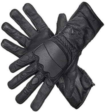 MOG Master of Gloves Guide CPN 6505 schnittfeste Stichschutz-Handschuhe Schnittschutz-Level F aus Leder mit Metall-Mesh und TPR Schlag-Schutz; für Einsatzkräfte, Sicherheit, Zoll, Polizei