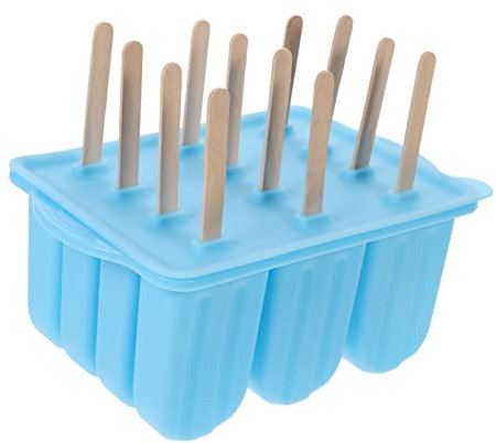 Angoily Moldes Para Paletas De Huecos Kit De Moldes De Silicona Para Hacer Helados Caseros Para Frutas y Postres Veraniegos