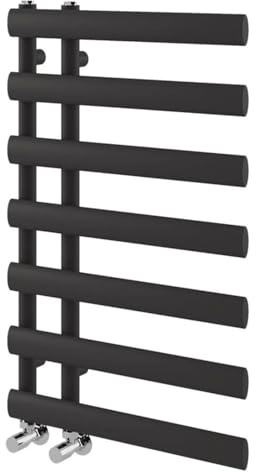Go Bathrooms Denver Black Towel Radiator 780 x 500 Heated Towel Rail Vertical Designer Bathroom Radiator Heated Ladder Rail Central Heating