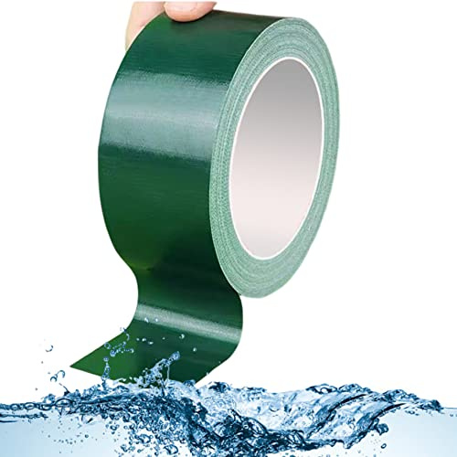 Hperu Tarpaulin Repair Kit, Green PVC Tape, 8 x 750 cm, Waterproof, Strong, Outdoor Use