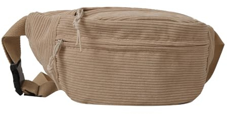 BABYVIVA Sac pour Femmes, Sac Banane 2023 en Velours Côtelé Grande Capacité Couleur Unie Sac Ceinture Sac Poitrine pour Fille Sac Banane Croisé Polyvalent, kaki, As shown in the picture (error 1-3cm)