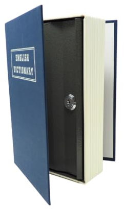 Buchsafe – Großes Geheimversteck im Buchdesign – Versteckter Tresor für Geld, Schmuck, Schlüssel & Dokumente – Safe mit 2 Schlüsseln zur Aufbewahrung