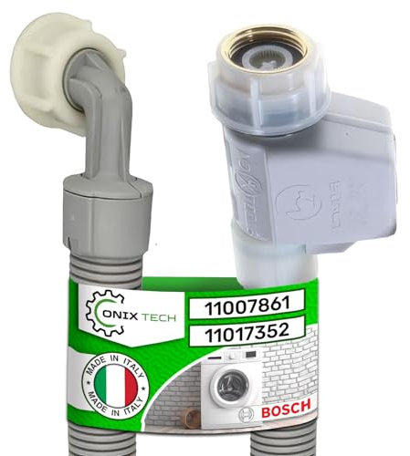 Aquastop Manguera Lavavajillas y Lavadora 1,5 m con el Código Original 11007861 11017352 00359603 para Bosch para Siemens para Neff - MADE IN ITALY - Garantía de 5 Años - ONIX TECH