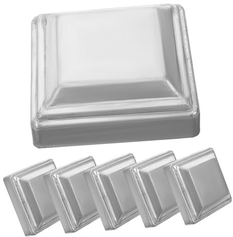 jojofuny 6piezas Tapas De Hierro Para Postes De Valla De Protección Metálica Para Cercas Capacidad Resistente Las Intemperies Decoración Para Espacios Exteriores