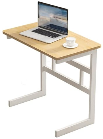 Multifunktional Überbetttisch Nachttisch Aus Massivholz, Einfacher Büro Nachttisch, Abnehmbarer Computer Nachttisch, für Zuhause, Krankenhaus(White,60x40x75cm)