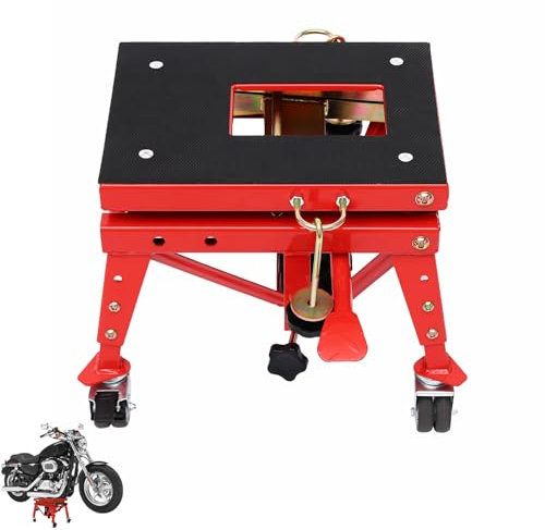 Levkitch Sollevatore per Moto 160 kg Idraulico Piattaforma elevatrice per Moto Cross elevatore Altezza 30,5 – 80 cm Martinetto per Moto
