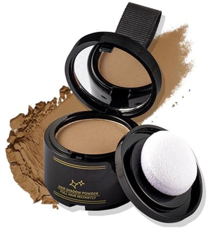 Polvere per capelli – Polvere impermeabile per radici, attaccatura a lunga durata, per uomini e donne (biondo scuro)