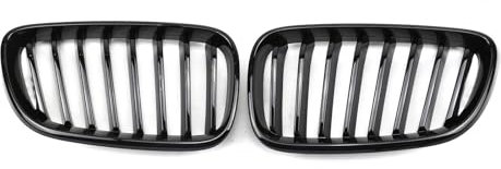 FALMDCQ Kühlergrill für die Vordere Stoßstange des Autos, Kompatibel für BMW 2 Series F22 2014-2018, Kühlergrillabdeckung aus Netzgewebe für die Stoßstange,Gloss Black
