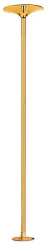 HGFVNFVKHA Poledance Stange Indoor, Pole Dance Stage Drehbare Stange für Zuhause, 45mm Elektroplattierte, Höhenverstellbar, Tänzerstange ohne Bohren(Gold)