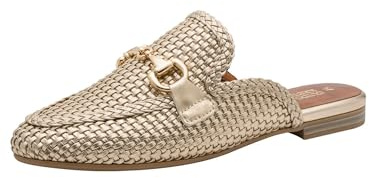 Marco Tozzi Sabot Stylish Women's Slippers, Gold, 8.5 Women