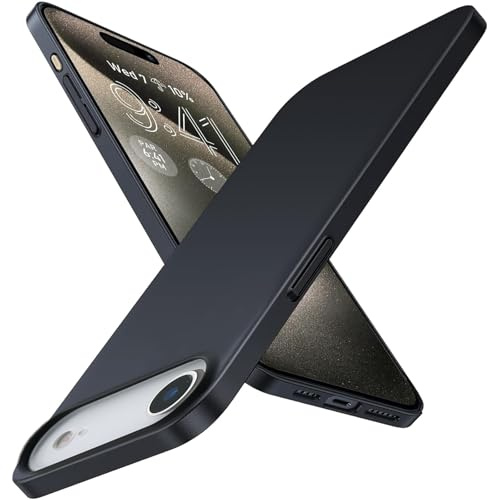 FAOMSEBS Slim Fit for iPhone Air Case [Ultra Thin as No Cover on] [Matte Skin Feel] [Anti-Slip & Sweat-proof] Protective Cover for iPhone Air Phone Case 6.5'' 2025, Black