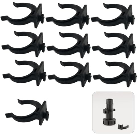 Evotrade 10 Ganci in PVC per Zoccolo da Cucina –Clip Universali per Gambe e Zoccoli – Montaggio a Molla – Installazione Facile e Supporti Resistenti