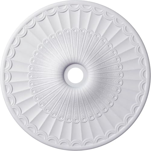 36 5/8OD x 3 5/8ID x 2 3/8P Galveston Ceiling Medallion (Fits Canopies up to 4 3/4)
