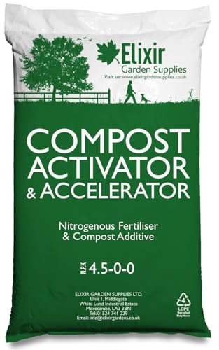 Elixir Gardens Compost Activator 4.5-0-0, Accelerator/Compost Maker - 25Kg | Treats over 180sqm