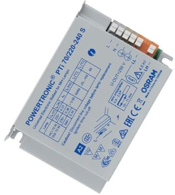Osram EVG Vorschaltgerät PTi 70 Watt 220-240 Volt Einbaugerät S für CDM / HCI / HQI 70W