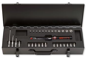 KS Tools 516.1515 1/4 ERGOTORQUEprecision Ratschen-Drehmomentschlüssel-Satz, 5-25Nm, 31-tlg.