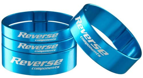 Reverse Gabelschaft Spacer Set Ultra- Light Alu 1 1/8 hell blau