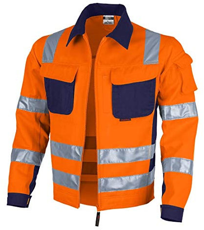 Qualitex Warnschutz-Jacke PRO MG 245 - orange/marine - Größe: XXL