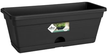 Elho Green Basics Trough Mini Allin 1 30cm Fioriera - Living Black